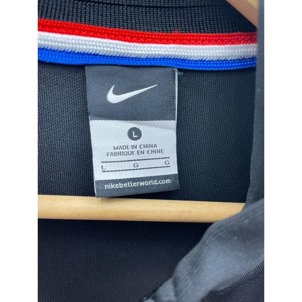 Nike USA Soccer Track Jacket Mens Black Red Blue Full Zip USMNT Training Coat - Picture 9 of 12